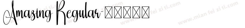 Amazing Regular字体转换